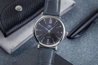  IWC Portofino Automatic Diamant Zifferblatt Edelstahl Automatik Ref IW458110 