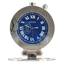 Thumbnail von Cartier Pasha 2753 Travel Clock Alarm blue dial Full Set NEW