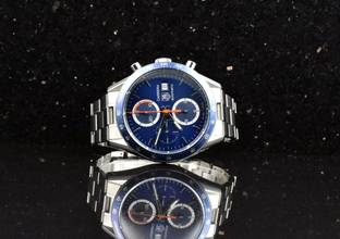 Thumbnail von TAG Heuer Carrera Calibre 16 Chronograph CV2015 Blue Zertifikat 2007 Automatik