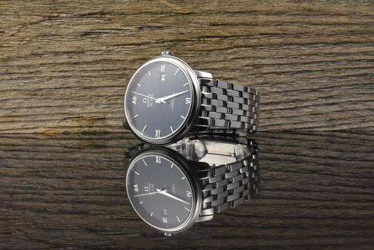  Omega De Ville Prestige Co Axial Blue 39,5MM Automatic - Full Set 2017 