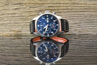 Thumbnail von IWC Fliegeruhr Chronograph Pilot Chronograph Pilot's Watch 41MM Blue Automatik Full Set 2021