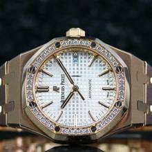 Thumbnail von Audemars Piguet Royal Oak Lady Rosé Lady - Factory Diamond - Silver - like New - Fullset