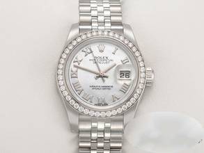  Rolex Lady-Datejust 26 179384 Stahl Weissgold 750 Perlmutt Diamanten Automatik Stainless Steel 18kt White Gold Jubilé-band Chronometer Oyster Mop 