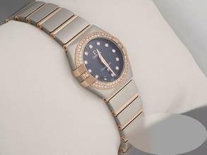 Thumbnail von Omega Constellation Edelstahl Rosegold 750 Diamanten 123.24.24.60.53.001 Steel 18kt Rose Gold Blue Dial