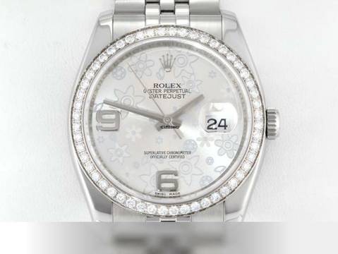  Rolex Datejust 36 36mm 116244 2010 Lc100 Stahl Weissgold 750 Diamanten Automatik Stainless Steel 18kt White Gold Jubilé-band Chronometer Oyster 