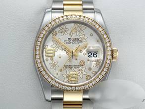  Rolex Datejust 36 36mm 116243 2010 Stahl Gelbgold 750 Diamanten Automatik Stainless Steel 18kt Yellow Gold Oyster-band Chronometer 
