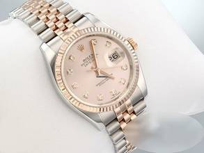 Thumbnail von Rolex Datejust 36 36mm 116231 2012 Stahl Rosegold 750 Diamanten Automatik Stainless Steel 18kt Rose Gold Jubilé-band Chronometer Oyster