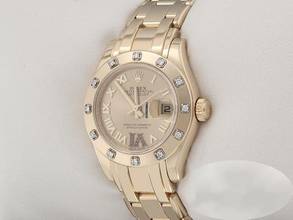 Thumbnail von Rolex Pearlmaster 29mm 80318 Gelbgold 750 2015 Diamanten Rubine Automatik Lady