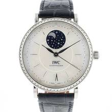 IWC Portofino Automatic Moonphase Factory Diamonds MoP Dial 