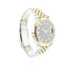 Thumbnail von Rolex Datejust 41 Steel / Gold Jubilee Fluted Black Diamond Dial Like NEW