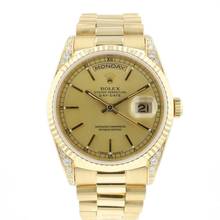  Rolex Day-Date 36 Yellow Gold Diamonds 
