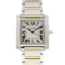  Cartier Tank Française GM Automatic Steel/Gold 