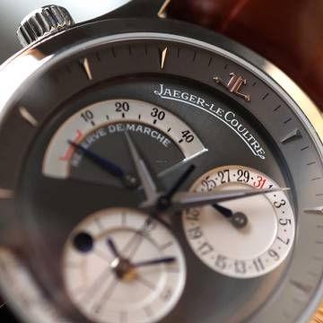  Jaeger-LeCoultre Master Geographic Control Geographic White Gold Grey Dial 