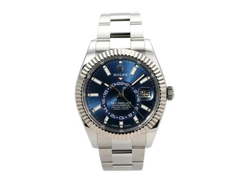  Rolex Sky-Dweller Edelstahl / Weißgold Ref. 336934 Blau 
