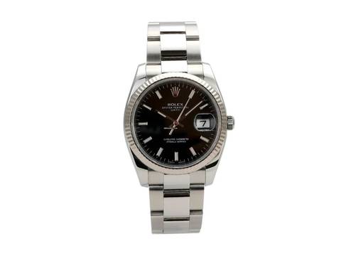  Rolex Oyster Perpetual Date 34 mm Edelstahl / Weißgold Ref. 115234 