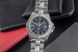  Breitling Colt GMT Black Dial Edelstahl Automatik Herren Ref A32350 Papiere 2010 