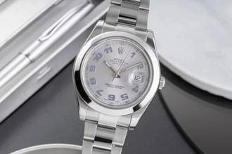  Rolex Datejust II 41 Blue Dial Oyster Edelstahl Automatik Herrenuhr Ref. 116300 