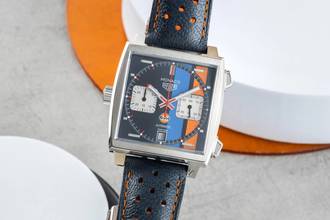  TAG Heuer Monaco Gulf Edition Chronograph Stahl Ref CAW211R.FC6401 