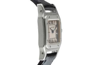 Thumbnail von Cartier Santos Galbée Lady Edelstahl Damenuhr Ref. W20056D6 1565