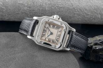 Thumbnail von Cartier Santos Galbée Lady Edelstahl Damenuhr Ref. W20056D6 1565