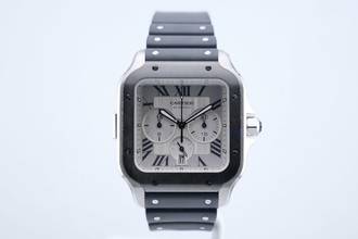 Cartier Santos Chronograph - Additional Leather Strap - Box+Papers WSSA0017 2022 