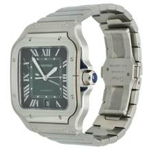 Thumbnail von Cartier Santos WSSA0062 Like New 99% Green Roman Dial
