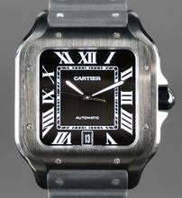 Thumbnail von Cartier Santos De Cartier Black ADLC Steel FULLSET 2x Cartier Straps