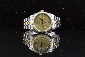 Tudor Prince Date 74033 Champagne Diamond Linen Dial Automatik - 2017 