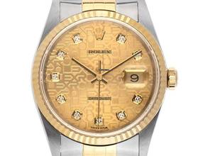 Rolex Datejust 36 Jubilée Diamanten Ref.16233 1995 Box&Beschreibung sehr gut Vintage 