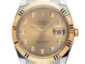  Rolex Datejust 41 Diamanten Ref.126333 2020 Full Set wie Neu 
