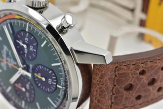  Breitling Top Time Ford Mustang Green Dial Chronograph A253101A1L1X1 