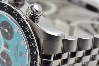 Thumbnail von Tudor Heritage Black Bay Chronograph 79360N Tiffany Flamingo Blue Dial
