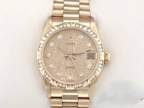  Rolex Datejust 31mm Gelbgold 750 1999 Diamanten Brillanten Automatik Gold Damen 