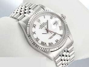 Thumbnail von Rolex Datejust 36 36mm 16234 2000 Stahl Weissgold 750 Gold Damen Herren Stainless Steel Jubilé-band Chronometer Oyster White Dial