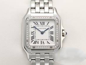 Thumbnail von Cartier Panthère Mittleres Modell 2019 Edelstahl Diamanten W4pn0008 Damen