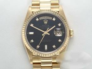  Rolex Day-Date 36 36mm 18238 1996 Lc100 Diamanten Gelbgold 750 Automatik 18kt Yellow Gold President-band Chronometer Oyster 
