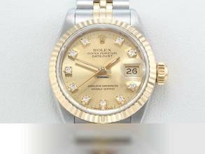  Rolex Lady-Datejust Edelstahl Gelbgold 750 Diamanten Automatik Gold Stahl Stainless Steel 18kt Yellow Gold Jubilé-band Chronometer Oyster 