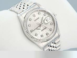 Thumbnail von Rolex Datejust 36 36mm 16234 2001 Stahl Weissgold 750 Diamanten Automatik