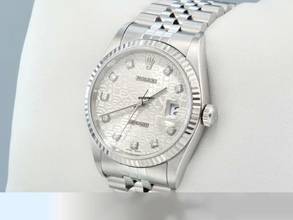 Thumbnail von Rolex Datejust 36 36mm 16234 2001 Stahl Weissgold 750 Diamanten Automatik