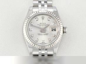 Thumbnail von Rolex Lady-Datejust Stahl Weissgold 750 179174 Diamanten Automatik Stainless Steel 18kt White Gold Jubilé-band Chronometer Oyster