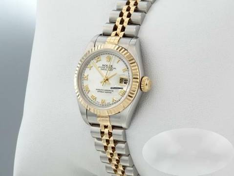  Rolex Lady-Datejust Edelstahl Gelbgold 750 Perlmutt Automatik Gold Stahl Damen 