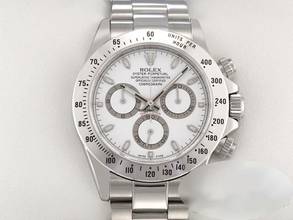  Rolex Daytona 116520 Edelstahl 2013 Chronograph Automatik Stahl Chrono Stainless Steel Oyster-band Chronometer White Dial 