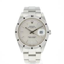  Rolex Oyster Perpetual Date 34MM Steel Oyster Silver Dial 