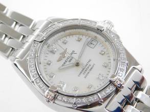Thumbnail von Breitling Callisto Stahl 36mm mit original Breitling Diamantlünette und MOP Diamond im Best Zustand Factory Diamond Bezel and Dial