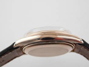 Thumbnail von Rolex Oyster Perpetual Medium massiv 18 Kt Rosegold 34 mm v 1945 im Top Zustand