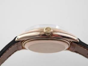 Thumbnail von Rolex Oyster Perpetual Medium massiv 18 Kt Rosegold 34 mm v 1945 im Top Zustand