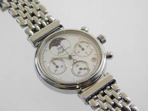 Thumbnail von IWC Da Vinci Chronograph Damenuhr mit original IWC Stahlband und Faltschließe wie Neu Top Zustand aus Privatbesitz