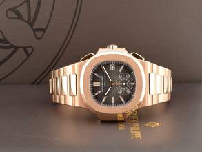 Thumbnail von Patek Philippe Nautilus 5980/1r - Like New Full Set Service Patek