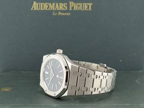 Thumbnail von Audemars Piguet Royal Oak Jumbo 16202st Jumbo Blue Dial New Full Set.