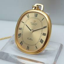 Thumbnail von Rolex Cellini Taschenuhr Pocket watch 3729 Gold 18k/750 mit Kette 14K/585